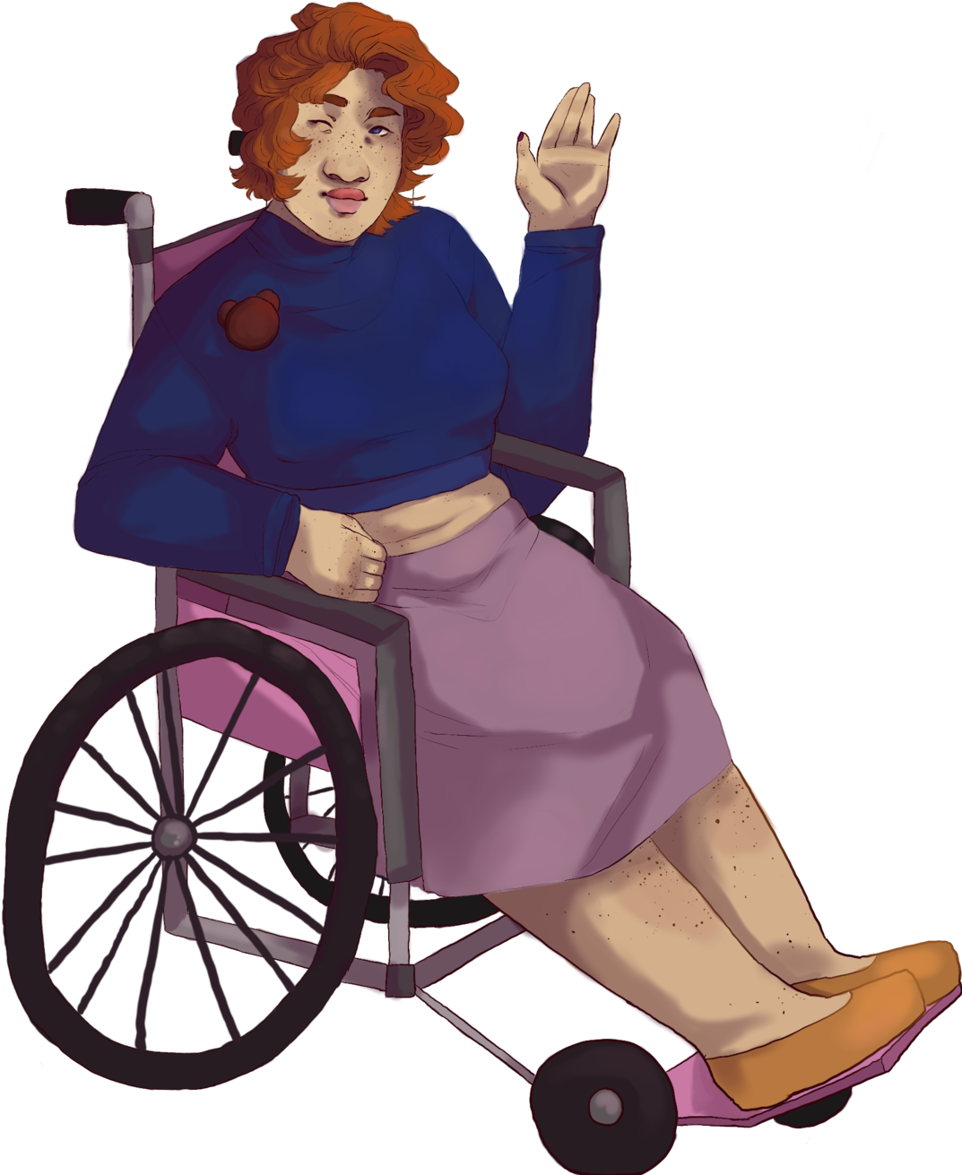 “my Side Of The Art Trade With @clumsinessinperson (1280x1313), Png Download