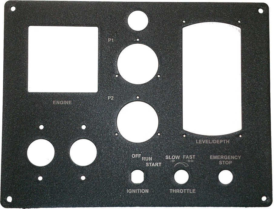 Laser Engraved Powder Coated Metal Overlays And Phenolic (915x689), Png Download