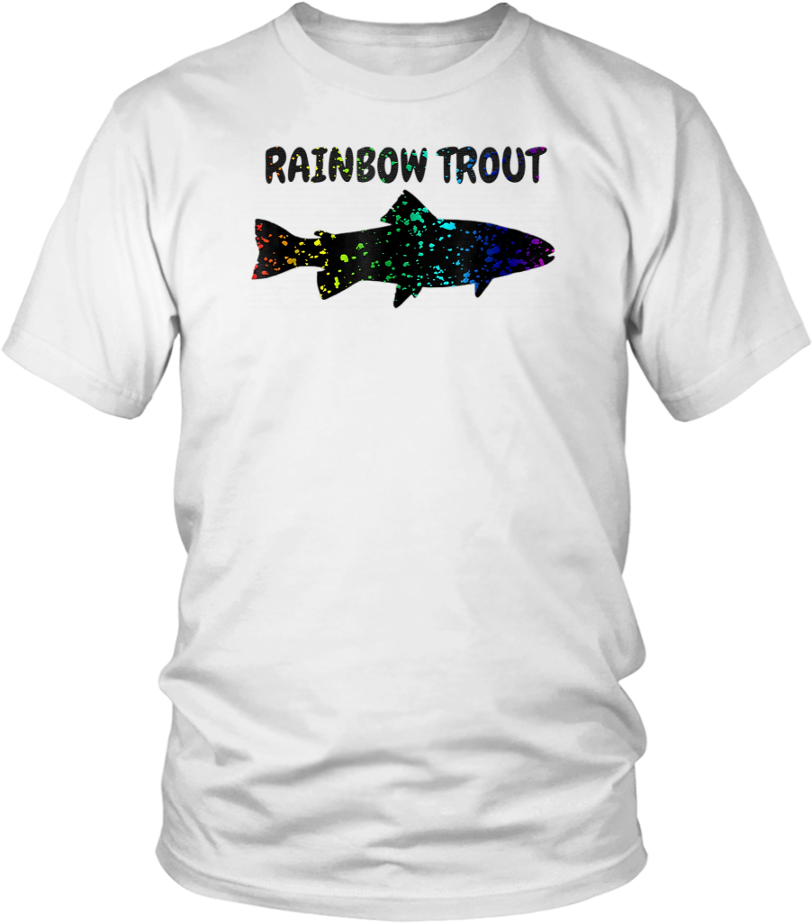Rainbow Speckled Trout Fly Fishing T-shirt (1024x1024), Png Download