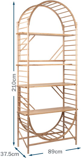 Trellis Shelving Unit (900x580), Png Download