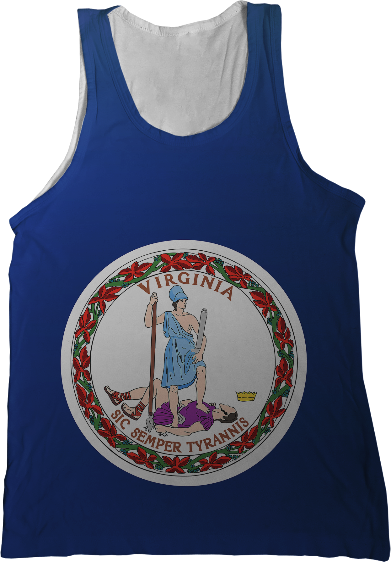 Virginia State Flag Tank Top (1296x1786), Png Download