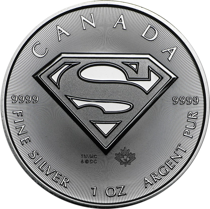 Pre-owned 2016 Canadian Superman 1oz Silver Coin (900x900), Png Download