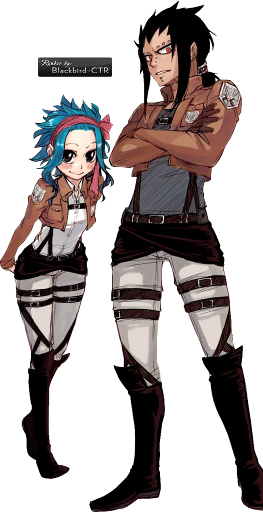 Gajeel And Levy Render Photo By Blackbirdctr (526x1024), Png Download