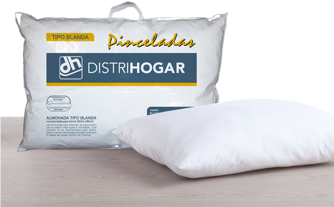 Almohada Pinceladas Soporte Suave 50 X 70 (687x687), Png Download