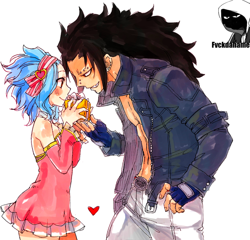 Levy And Gajeel Render By Fvckfdaname (961x831), Png Download