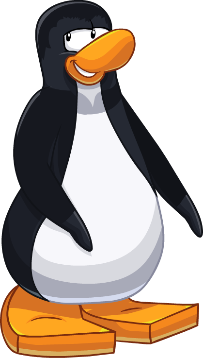 Black New Penguin Design (419x737), Png Download