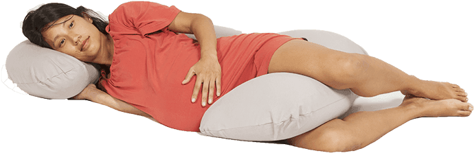 Beanbag Almohada De Embarazo Charly Gris Claro (692x550), Png Download