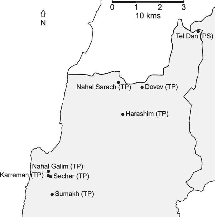 Map Of Sampling Sites In Northern Israel (748x701), Png Download