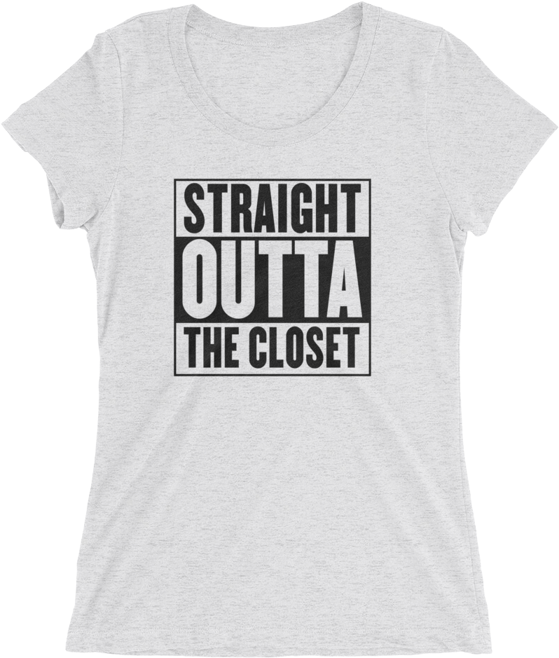 Straight Outta The Closet (1000x1000), Png Download