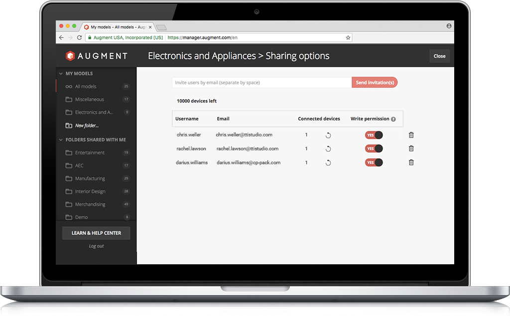 Collaborate Easily With Augment's Shared Folder Permissions (1160x794), Png Download