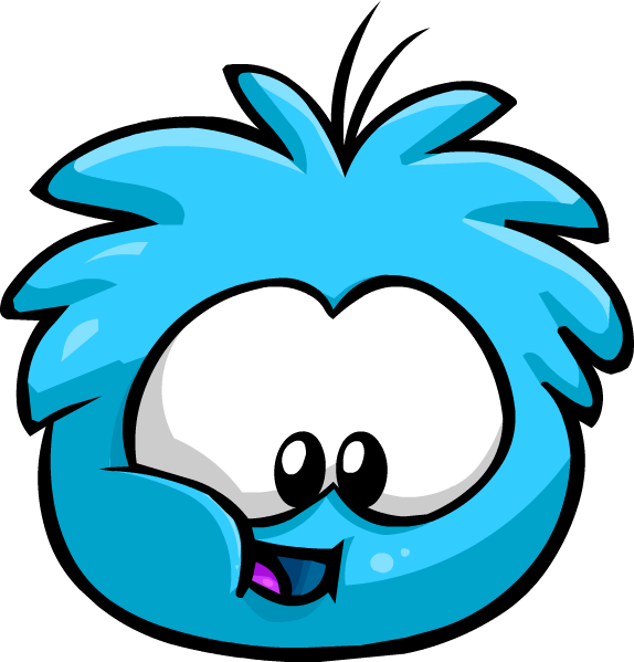 Blue Puffle (574x599), Png Download
