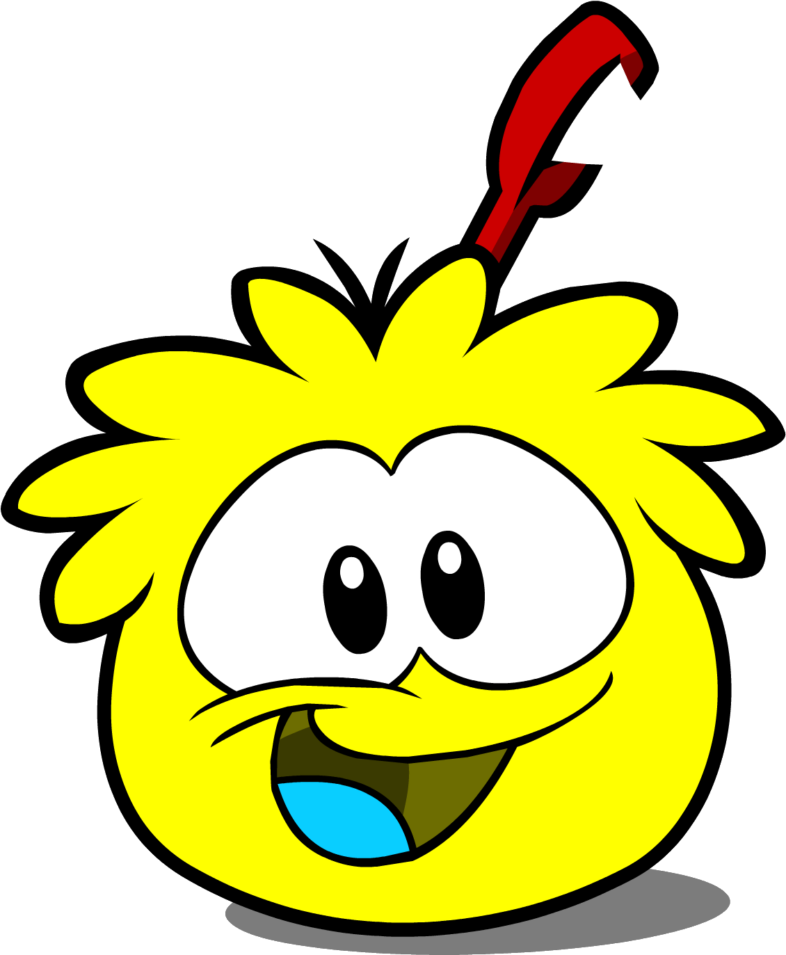 Yellow Puffle (1416x1473), Png Download