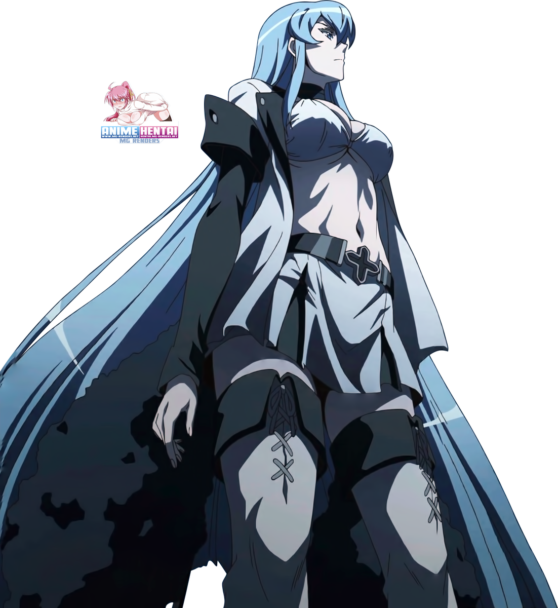 Give Esdeath A Chance But I Was Just Angry At Mark (1102x1200), Png Download