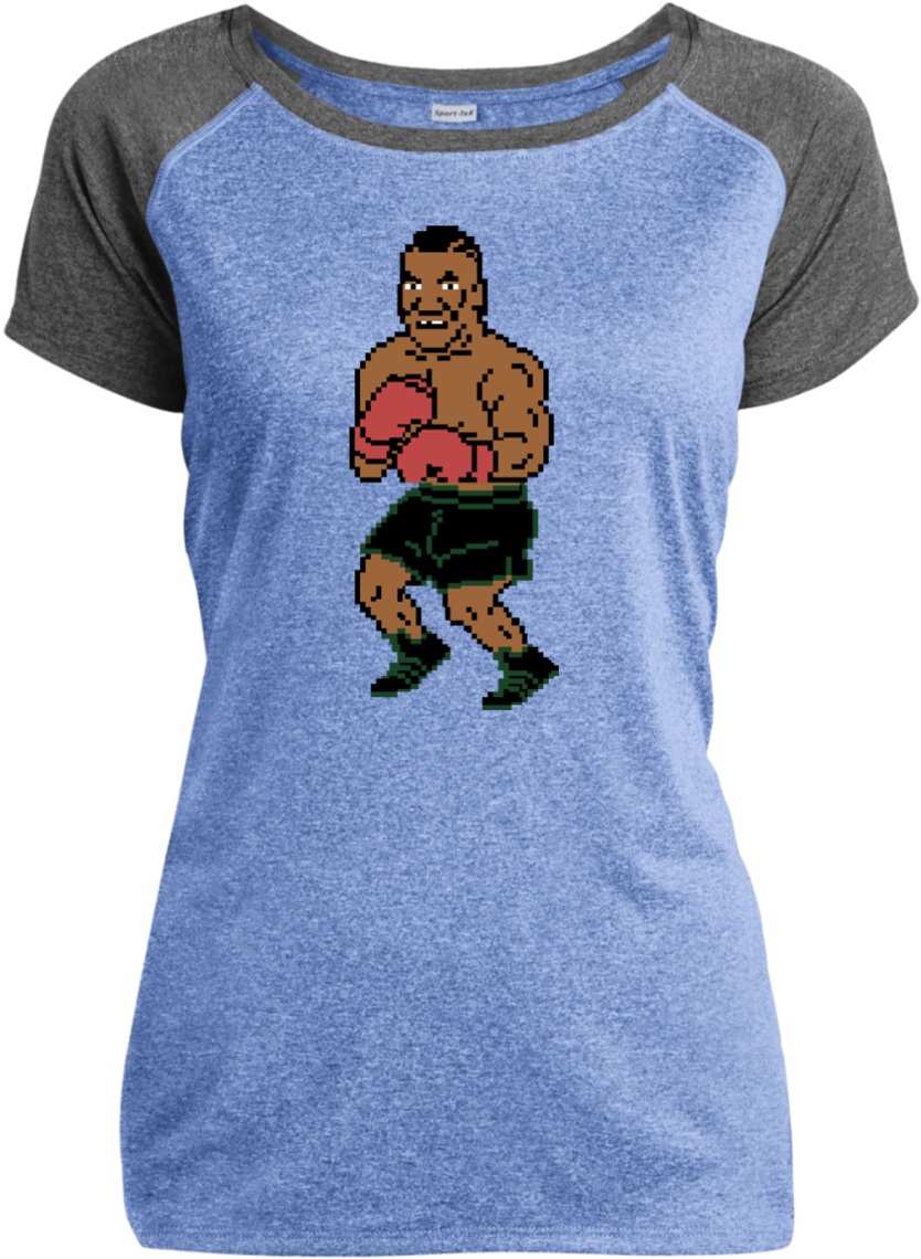 Tyson Punchout Inspired Ladies Heather On Heather Performance (1155x1155), Png Download