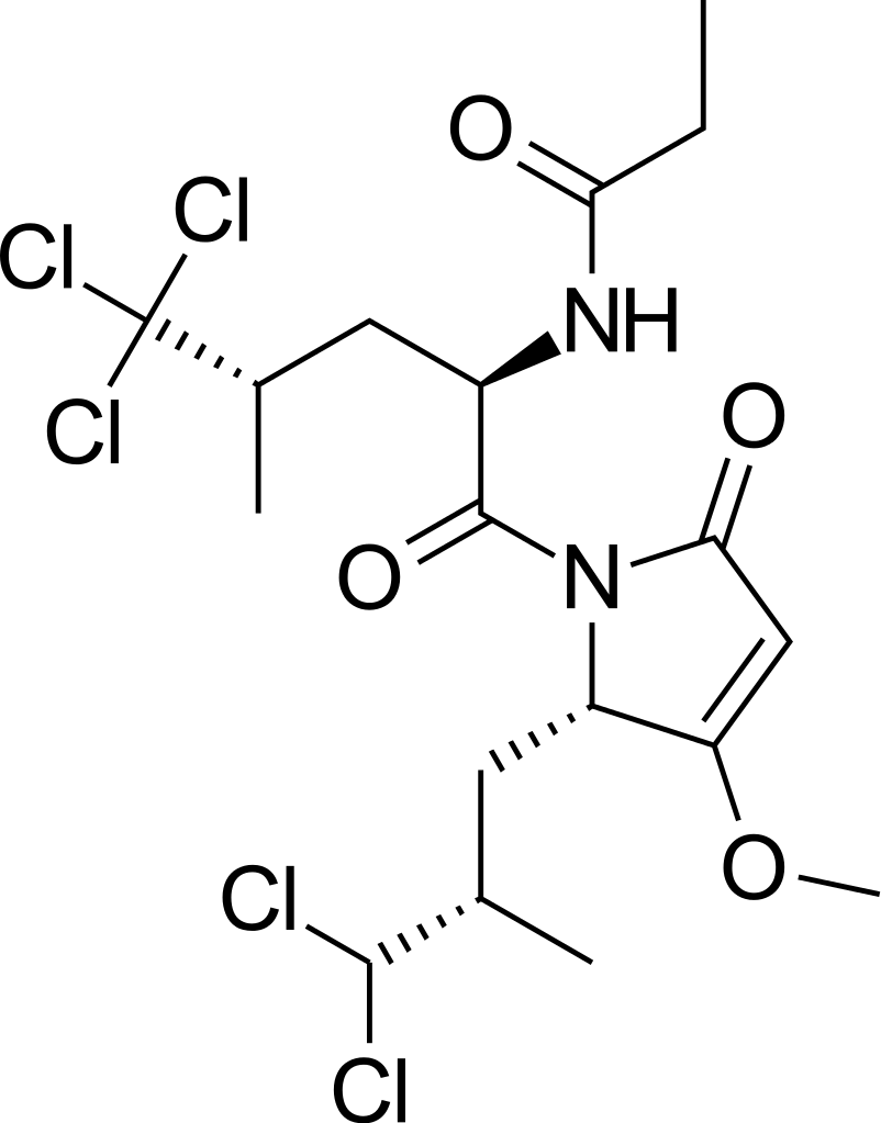 File - Sintokamide A - Svg (802x1023), Png Download
