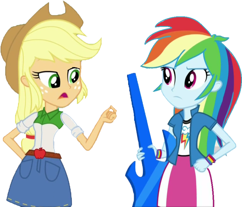 Rainbow Dash Y Applejack Eg3 (1194x722), Png Download