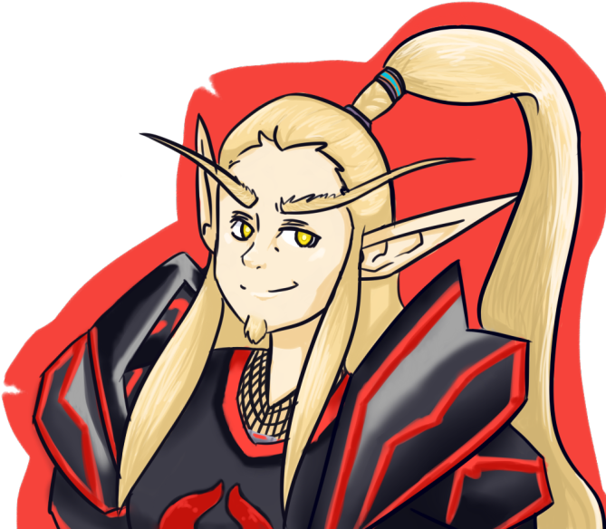Wow Belf Paladin Comission By Tuna (670x670), Png Download
