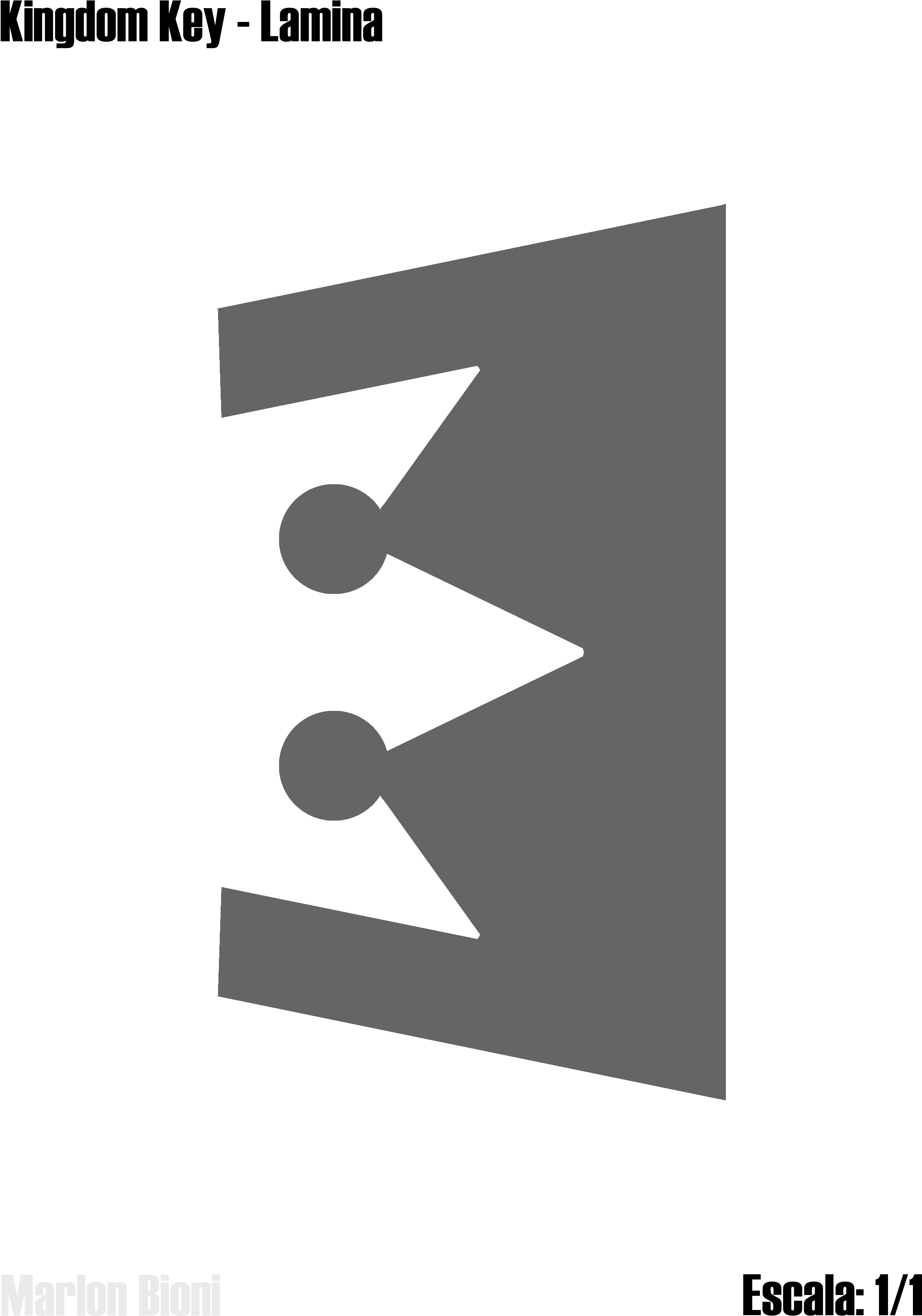 Keyblade Kingdom Key (2251x3184), Png Download