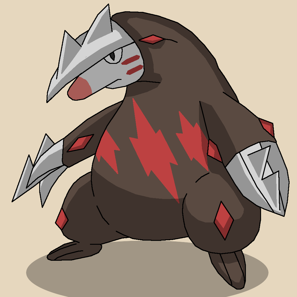 Flamey's Excadrill Transformation Part (1000x1000), Png Download