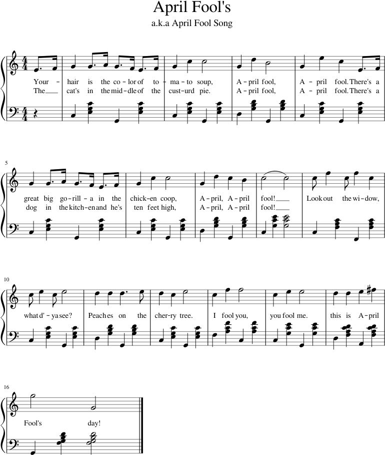 April Fools Png (850x1100), Png Download