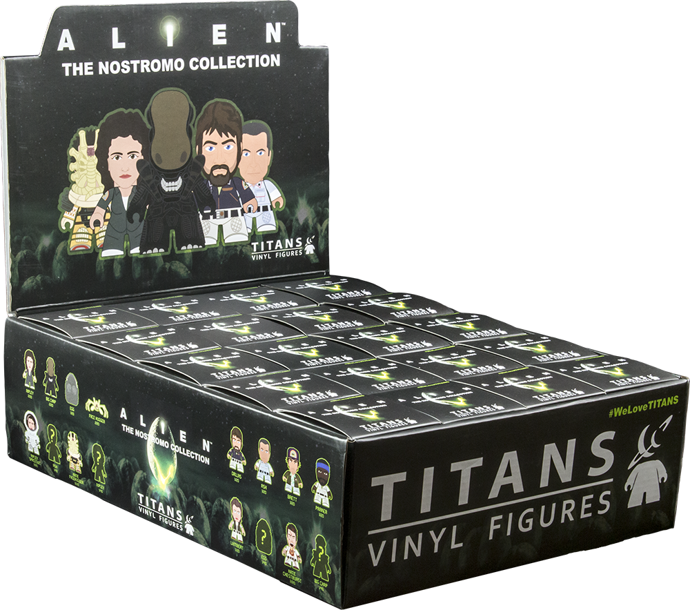 Nostromo Collection 3" Titan Vinyl Figures Display (1000x884), Png Download