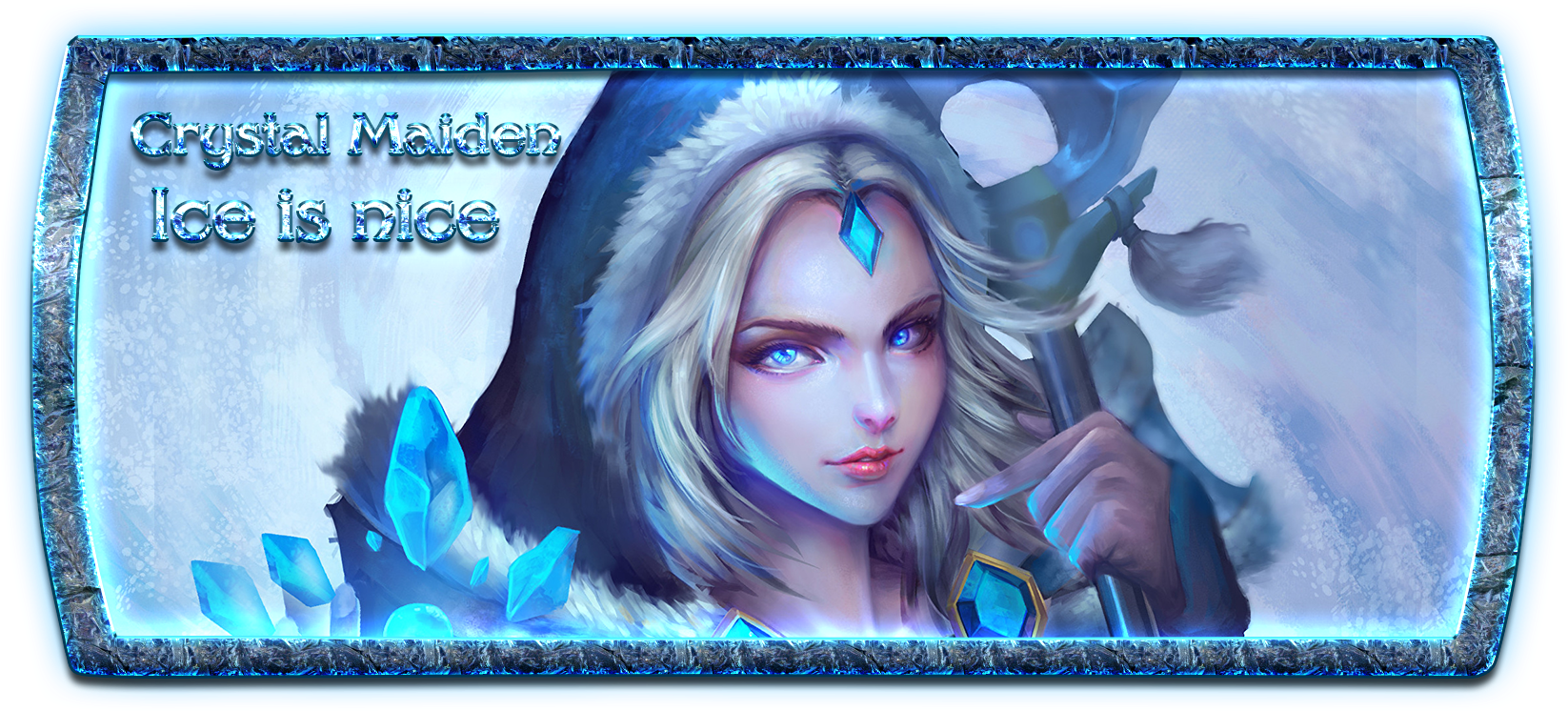 Forum - Witch - [3 - 5] Coldpoet's Queen Of Ice Rylai (1655x755), Png Download