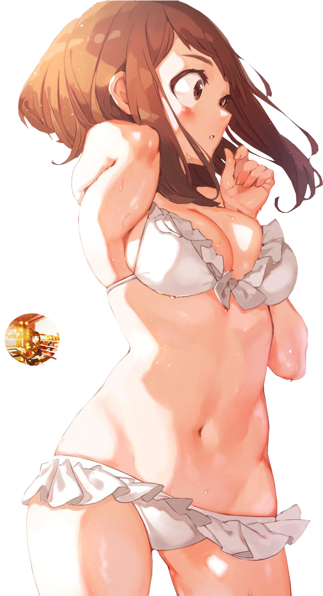 Наклейка Ochako Uraraka » Boku No Hero Academia » Render (682x1200), Png Download