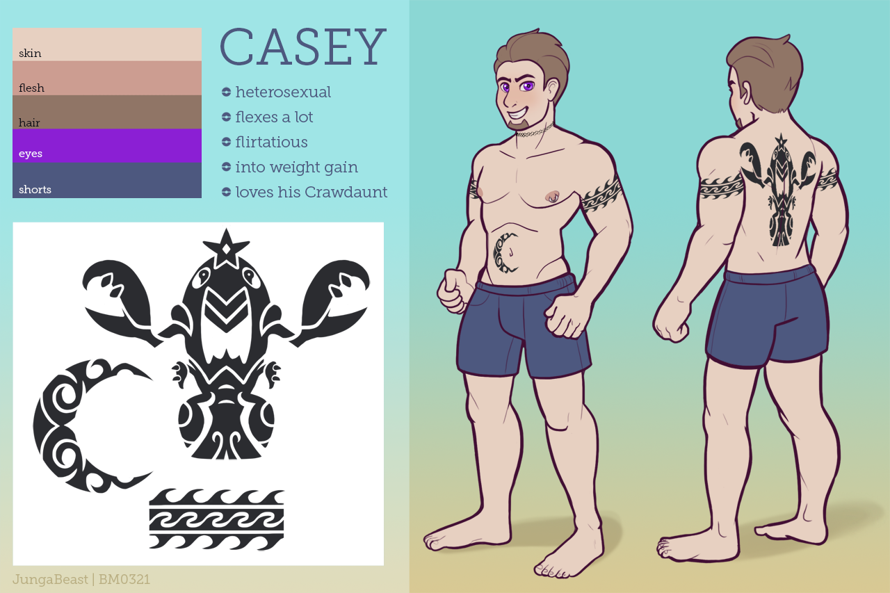 [c] Casey Reference Sheet (1280x853), Png Download