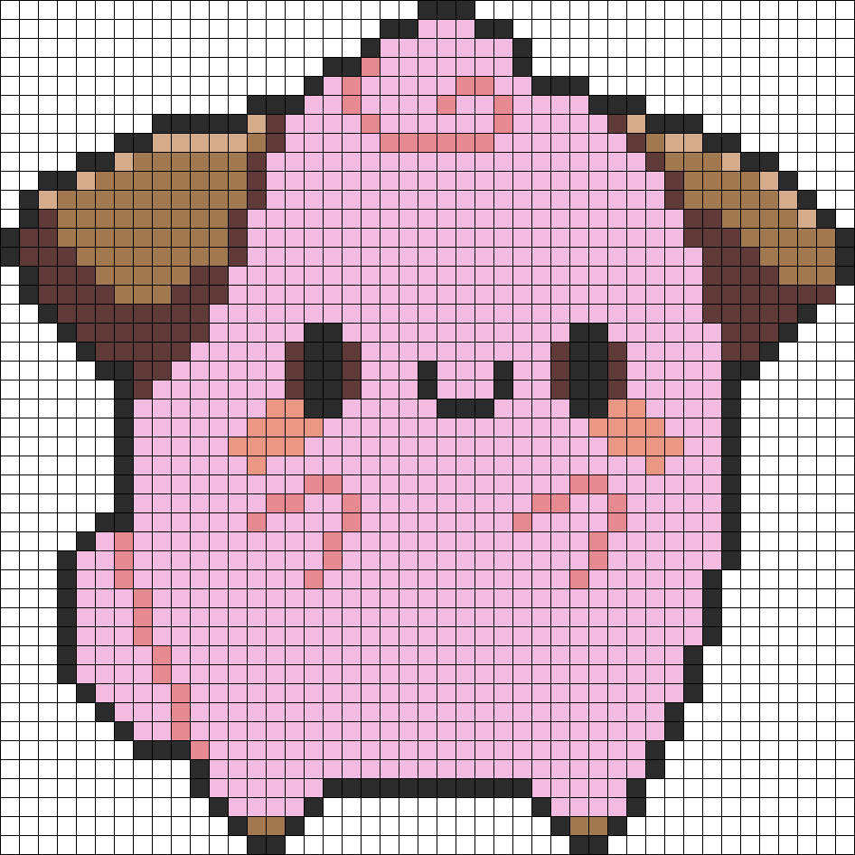 Clefairy Perler Bead Pattern / Bead Sprite (946x946), Png Download