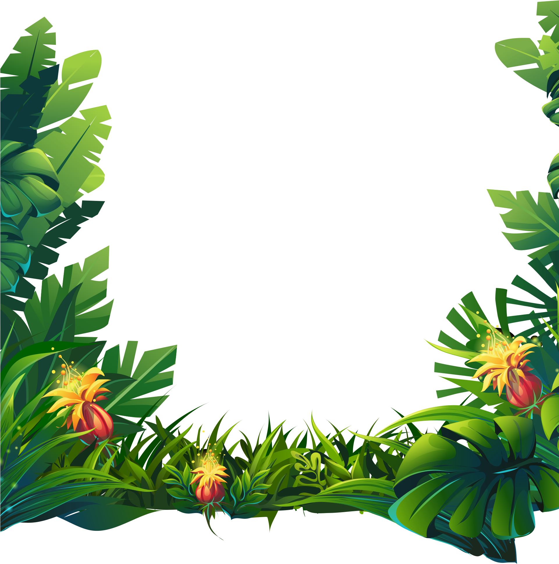 Leafs-flowers (1920x1952), Png Download