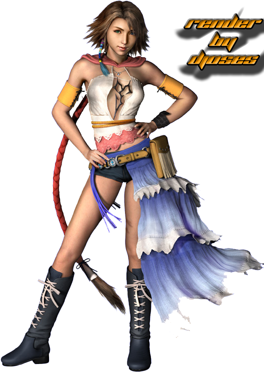 6º Render Yuna (548x754), Png Download
