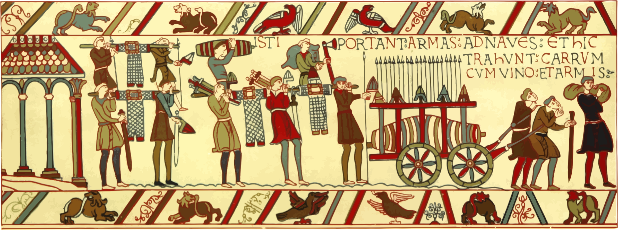 This Free Icons Png Design Of Part Of Bayeux Tapestry (2400x894), Png Download
