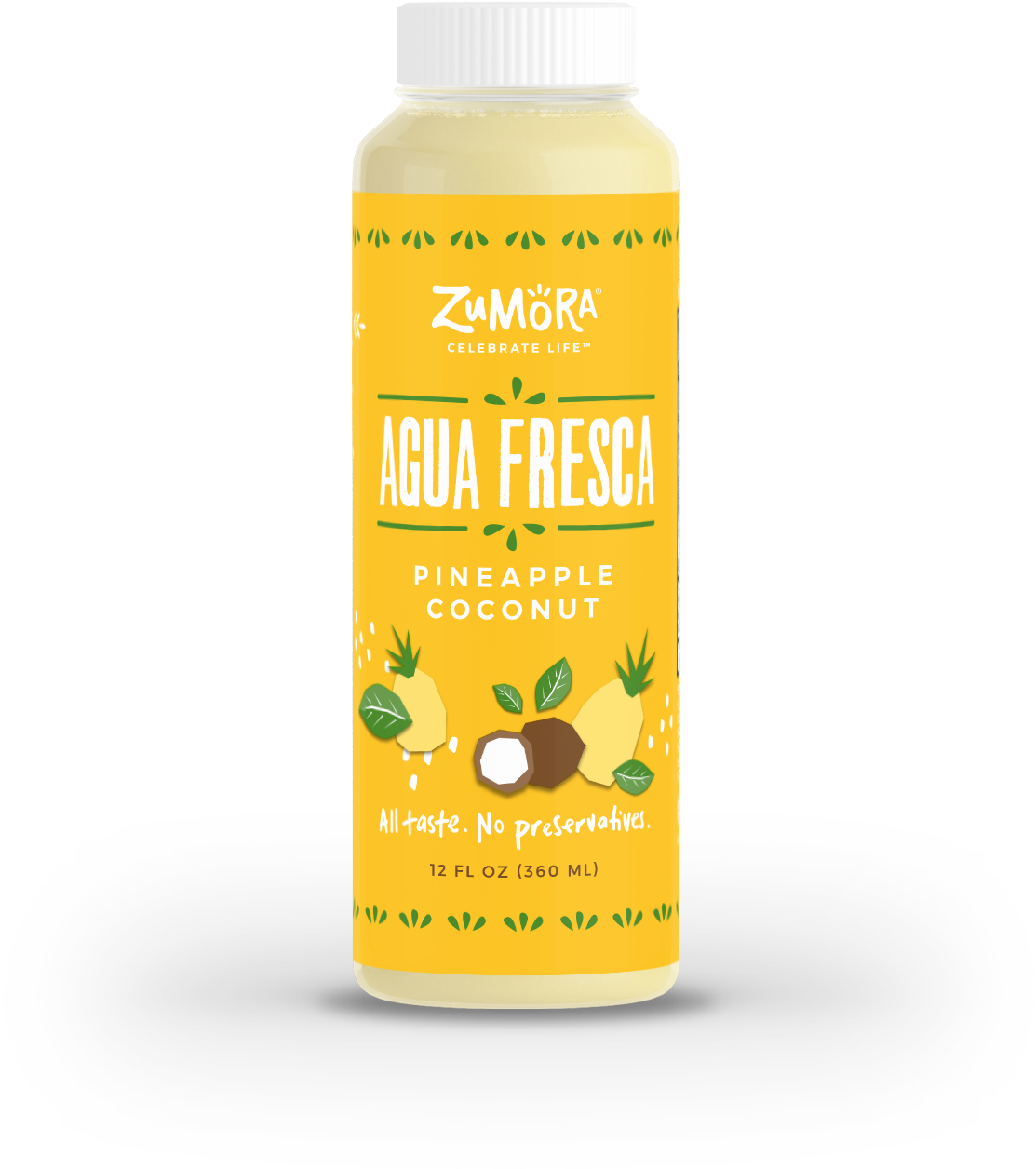 Pineapple Coconut Agua Fresca (1268x1545), Png Download