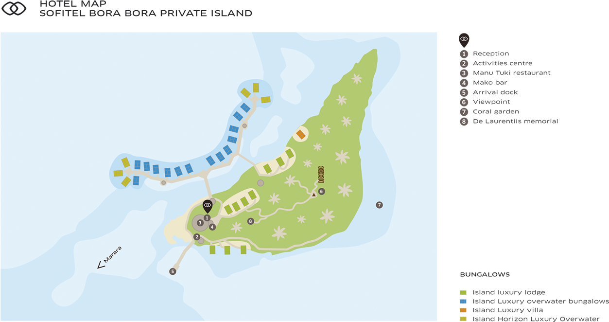 Sofitel Bora Bora Private Island (1403x992), Png Download