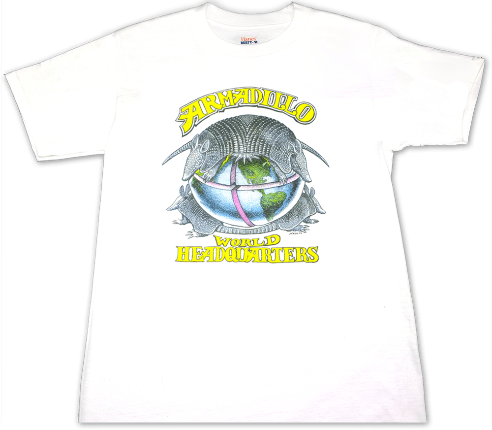 Armadillo World Hq Shirt (1000x873), Png Download