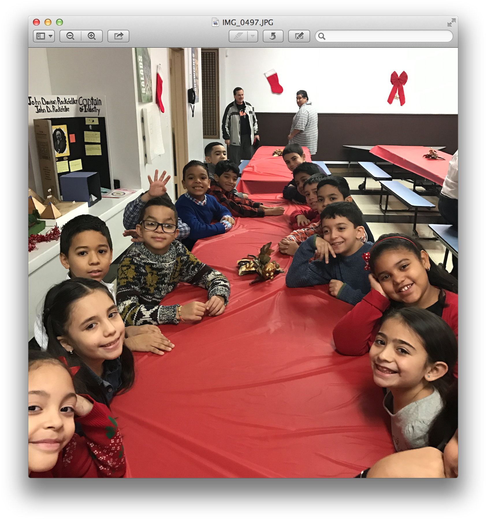 Christmas Class Pic (1716x1826), Png Download