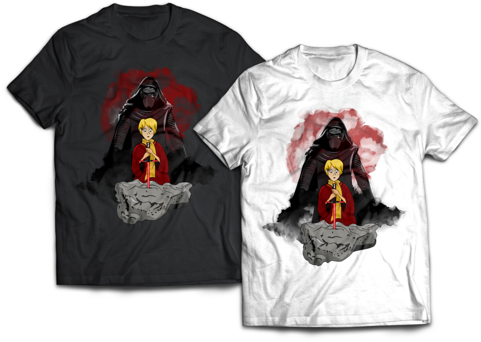 Image Result For Sword In The Stone Shirt (1000x705), Png Download