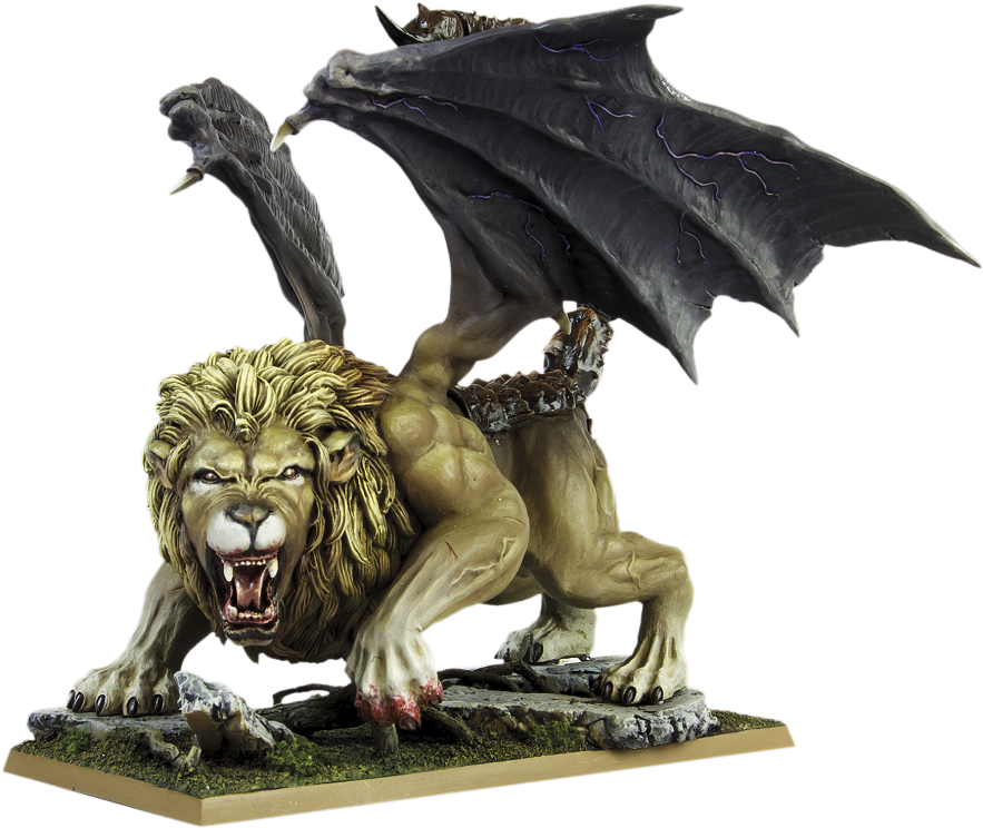 Ungefelic, Mantichora Figurines Warhammer, Manticore, (886x750), Png Download
