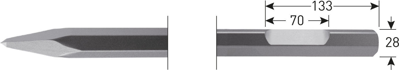Point Chisel (1560x1300), Png Download