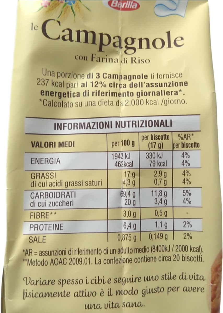 Mulino Bianco Cookies Gr 350 Campagnole X (1200x1200), Png Download