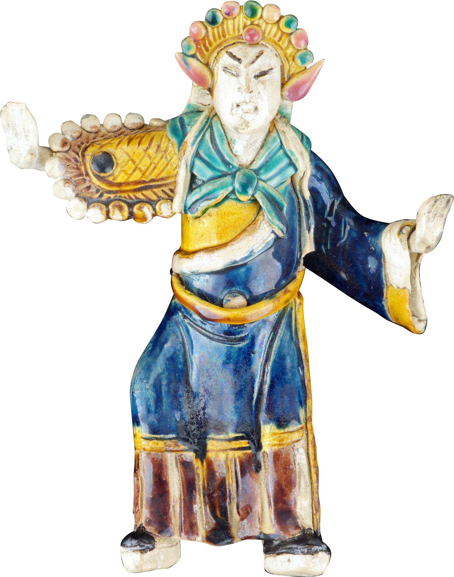 Large Chinese Glazed Ceramic Peking Opera “mudman” (1988x1988), Png Download