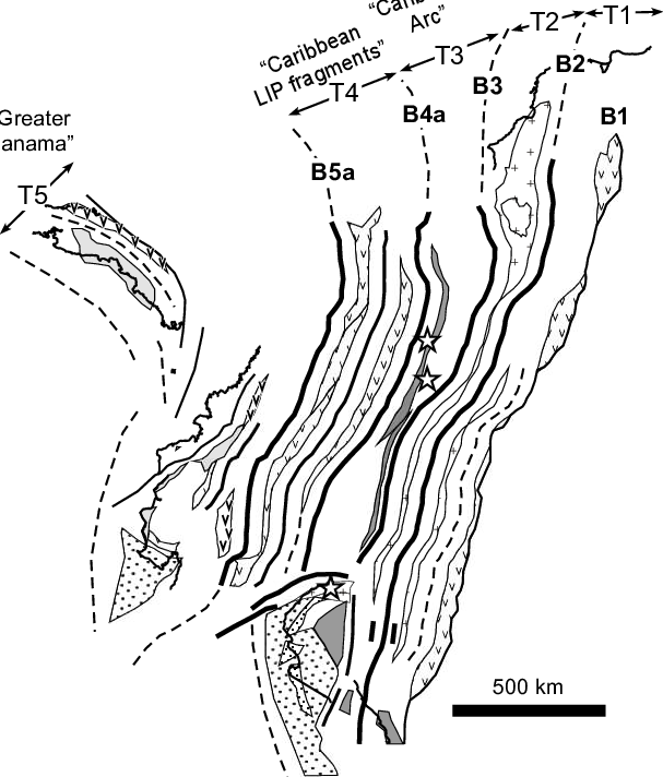 Dissected Geological Map At 42 Ma Based On Detailed (607x712), Png Download