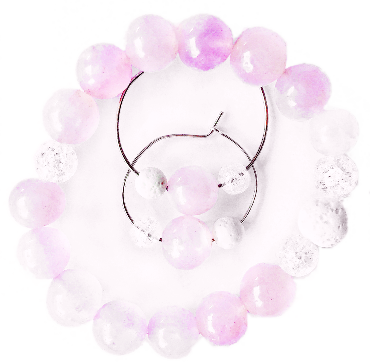Crystal Love Bracelets (1200x1175), Png Download