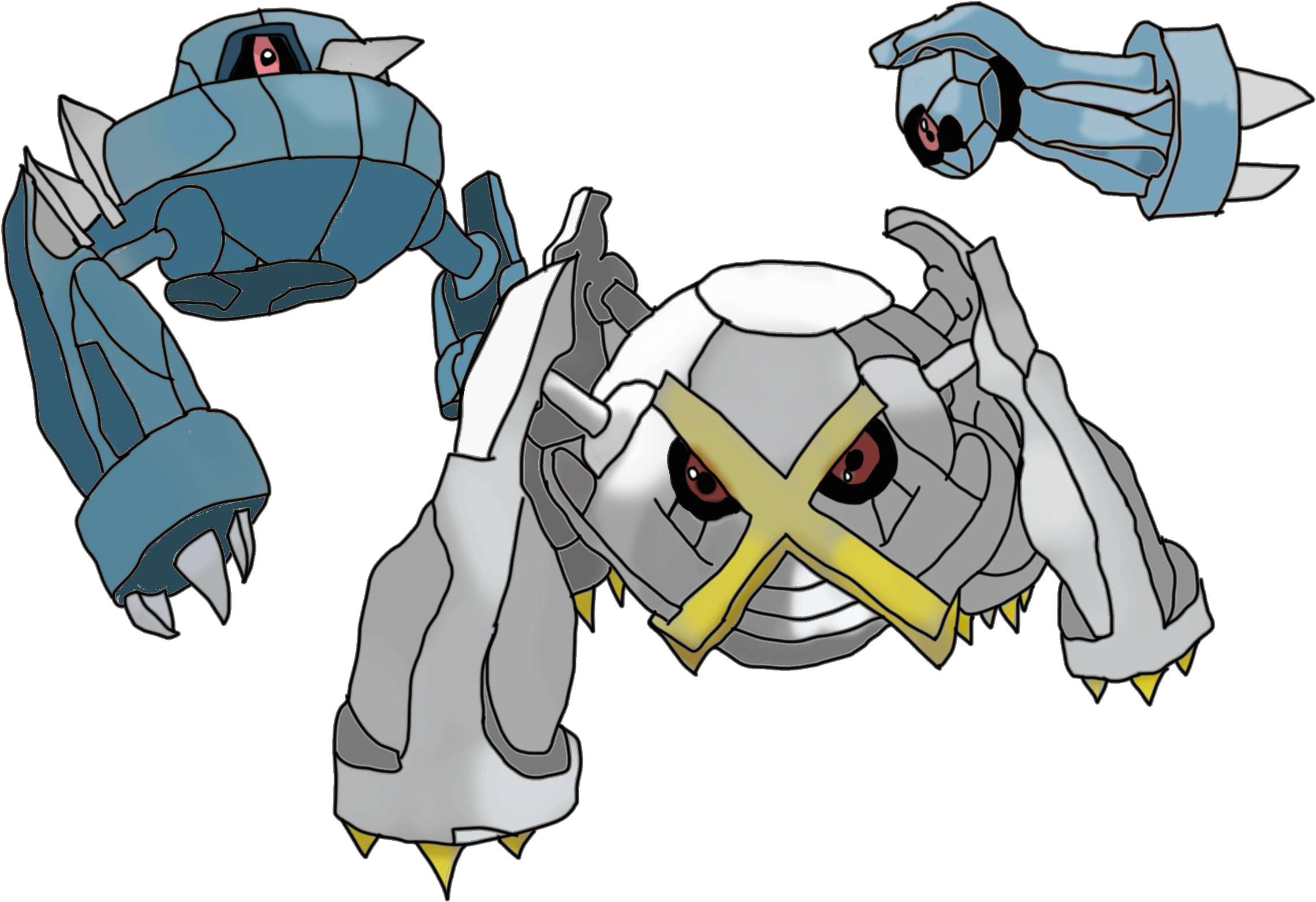 A Study In Pokemon Drawings (2800x1700), Png Download