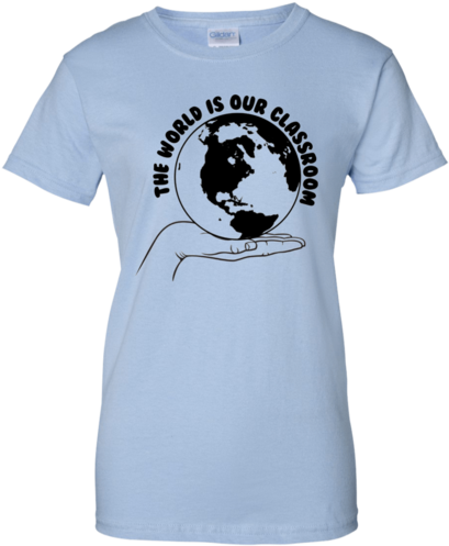 The World Is Our Classroom Ladies' 100% Cotton T-shirt - Shopbozz Join The Nine Nine T-shirt Many Types, Sizes (500x500), Png Download