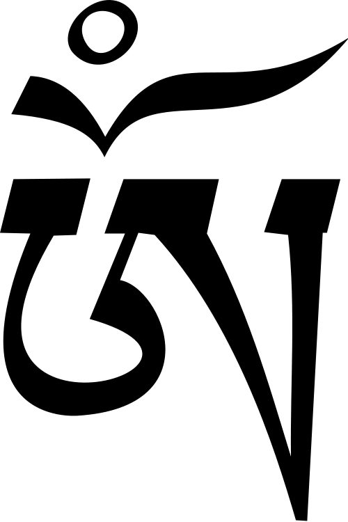 The Tibetan Om Symbol - Tibetan Om Symbol (500x750), Png Download