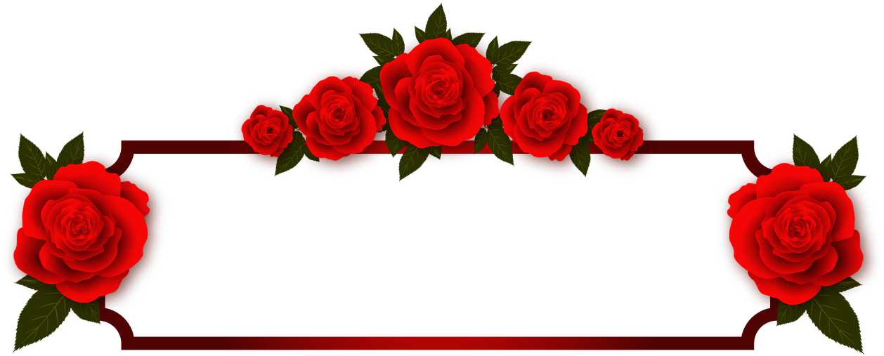 Rose Flowers Plate Frame Photo Frame Red Transpa Background - Odia Images Good Morning (1280x626), Png Download