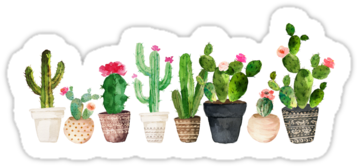 Illustrations - Cactus Laptop Sleeve - 13" (375x360), Png Download