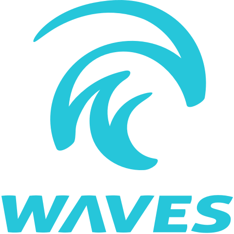 Floating Sunglasses, Microfiber Towels, Insulated Water - Logo Waves (480x480), Png Download