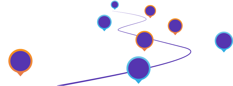 Perpetuate Product Roadmap Through Organization Goals, - Road Map Graphic Png (800x350), Png Download